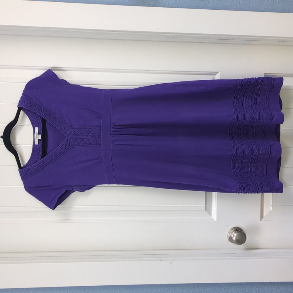 Boden Purple Cotton Dress - Picture 2 of 8